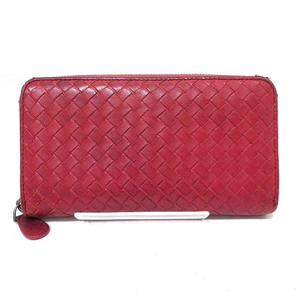 Bottega Veneta Leather Zip Around Wallet