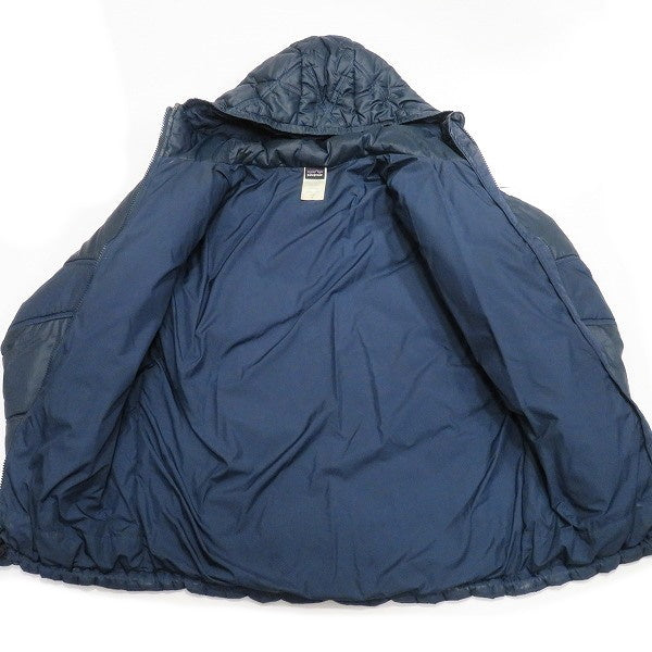 Patagonia Navy Down Jacket Polyester Apparel in Fair Condition