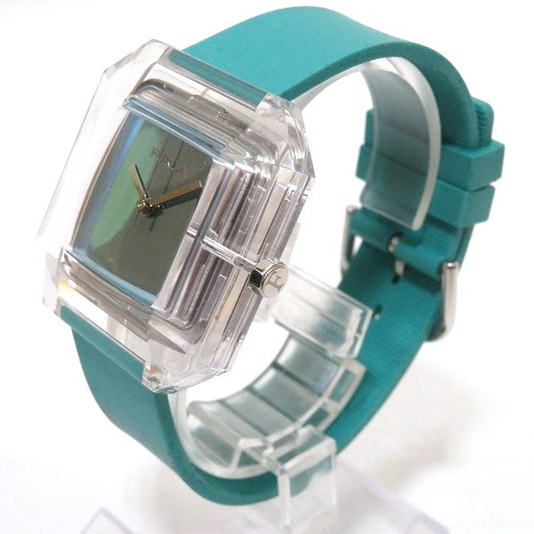 FURLA Ladies' Green Quartz Watch with Plastic/Stainless Steel/Rubber Case (Second Hand)