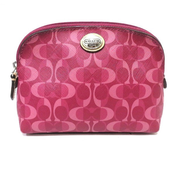 Coach Signature Peyton Dream Mini Pouch in Good Condition