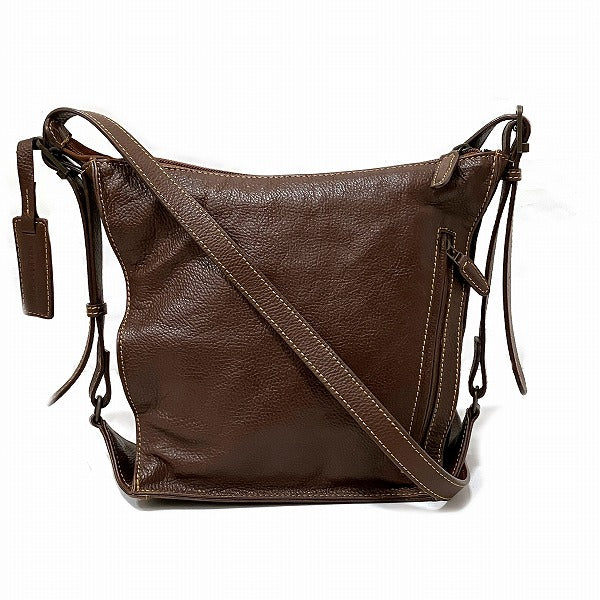 Motherhouse Brown Leather Shoulder Bag for Women in Good Condition