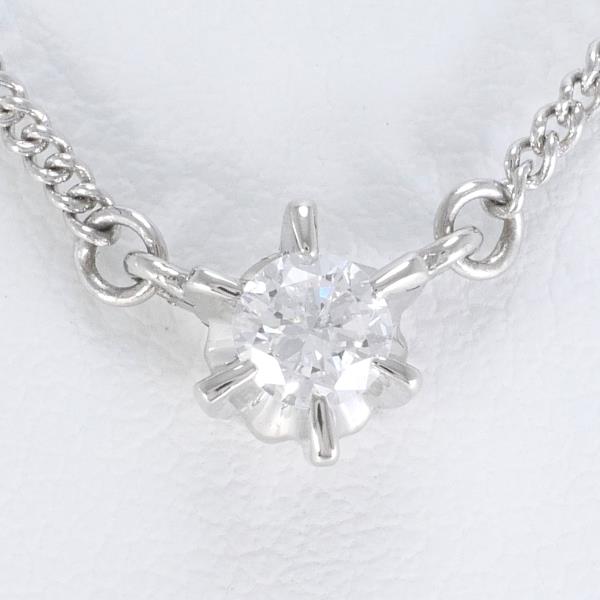 PT850 Platinum Diamond Necklace 0.23ct in Excellent Condition