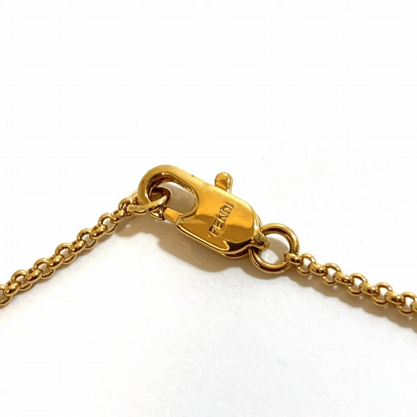 Fendi Metal FF Logo Chain Bracelet 21cm×1cm in Great Condition