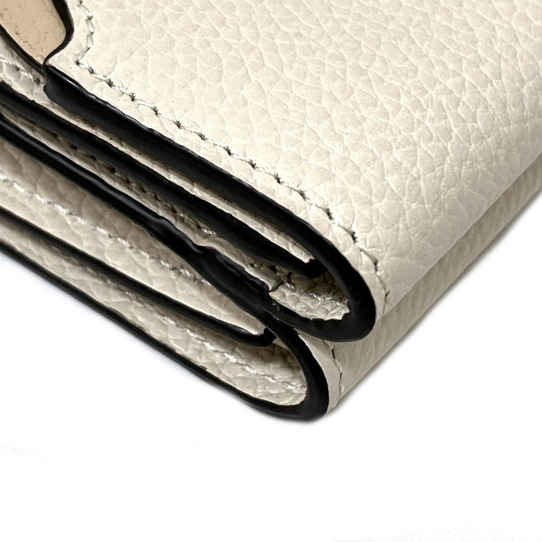 Chloe Ivory Leather Tri-Fold Wallet in Good Condition