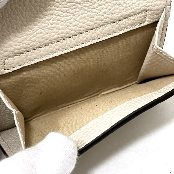 Chloe Ivory Leather Tri-Fold Wallet in Good Condition