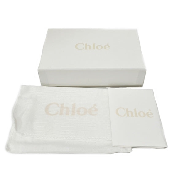 Chloe Ivory Leather Tri-Fold Wallet in Good Condition