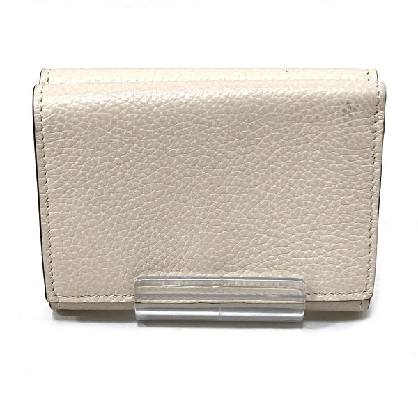 Chloe Ivory Leather Tri-Fold Wallet in Good Condition