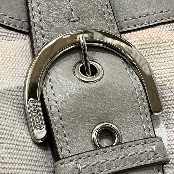 Coach Signature Canvas Leather Handbag F19193