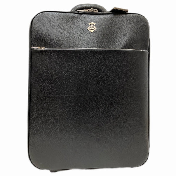 Bally Black Leather Bag Suitcase in Good Condition