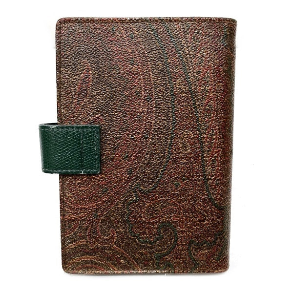 Etro Leather Paisley Notebook Cover in Good Condition