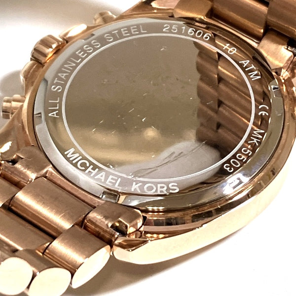 Michael Kors MK5503 Quartz Pink Gold Ladies Watch in Fair Condition