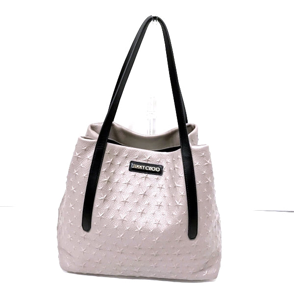 Jimmy Choo Star Embossed Leather Tote Bag