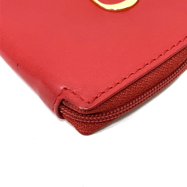 Dior Leather CD Logo Coin Case Wallet