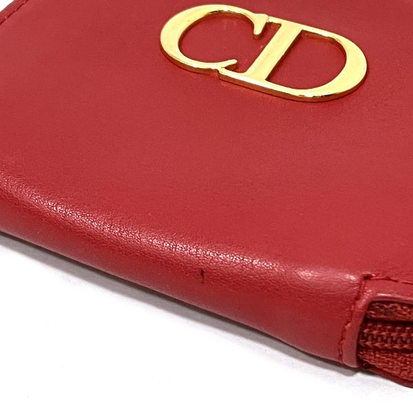 Dior Leather CD Logo Coin Case Wallet