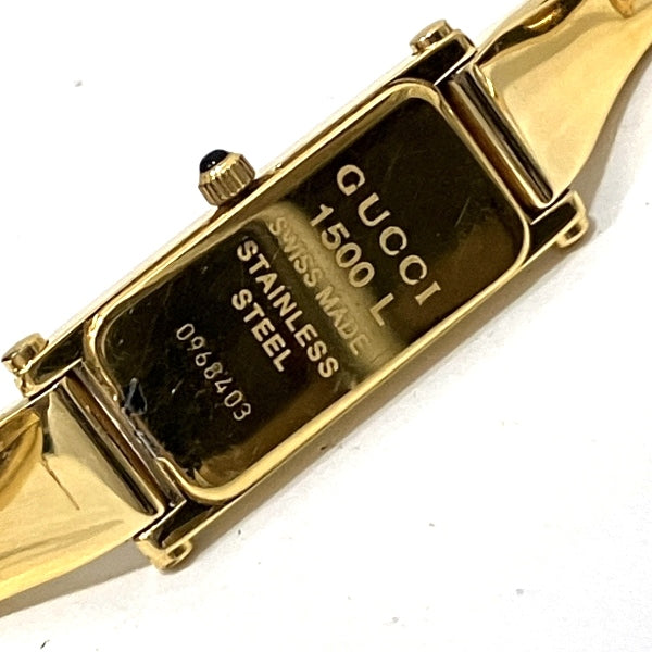 Gucci 1500L Stainless Steel Quartz Bangle Watch in Good Condition