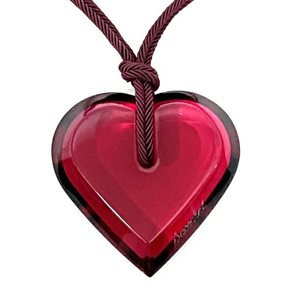 Baccarat Heart Pendant Necklace Red