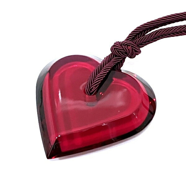 Baccarat Heart Pendant Necklace Red