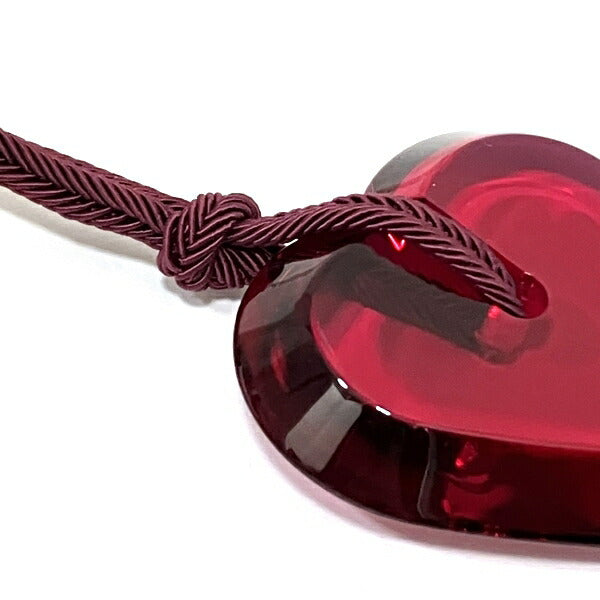 Baccarat Heart Pendant Necklace Red