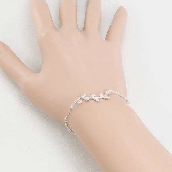 Tiffany Olive Leaf Silver Bracelet