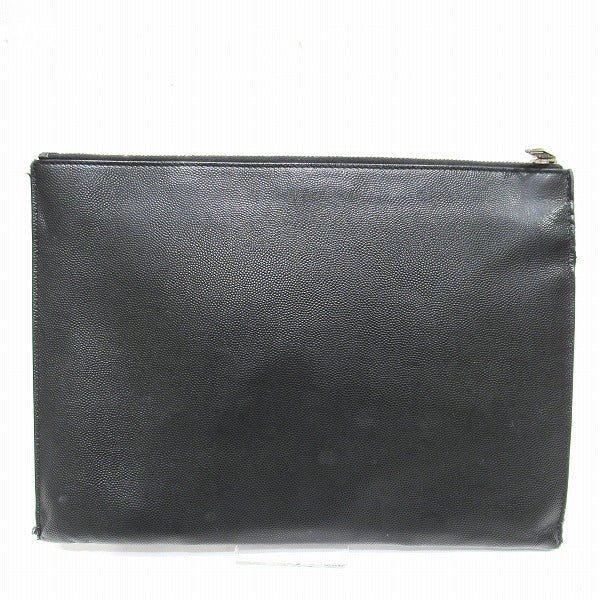 Yves Saint Laurent Leather Clutch Bag 397295 in Good Condition