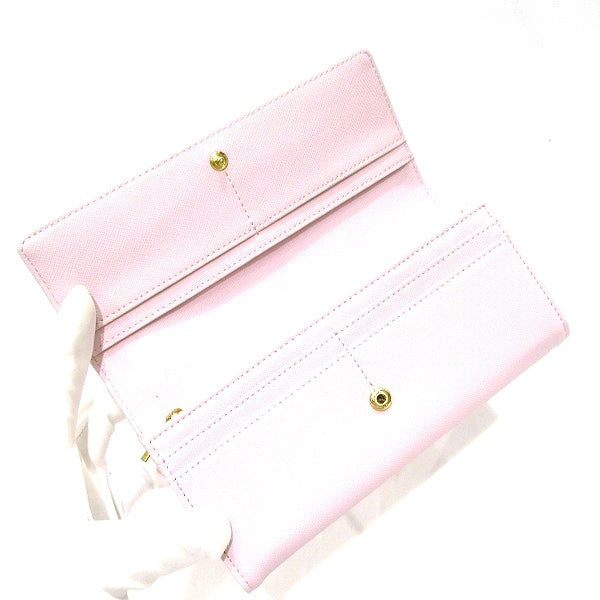 Samantha Vega Pink Leather Long Wallet in Great Condition