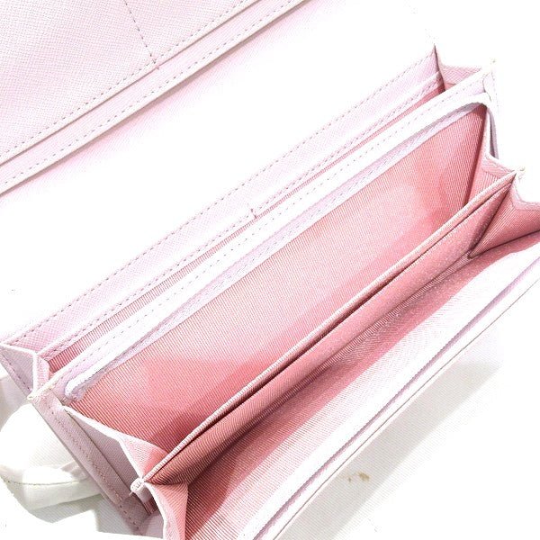 Samantha Vega Pink Leather Long Wallet in Great Condition