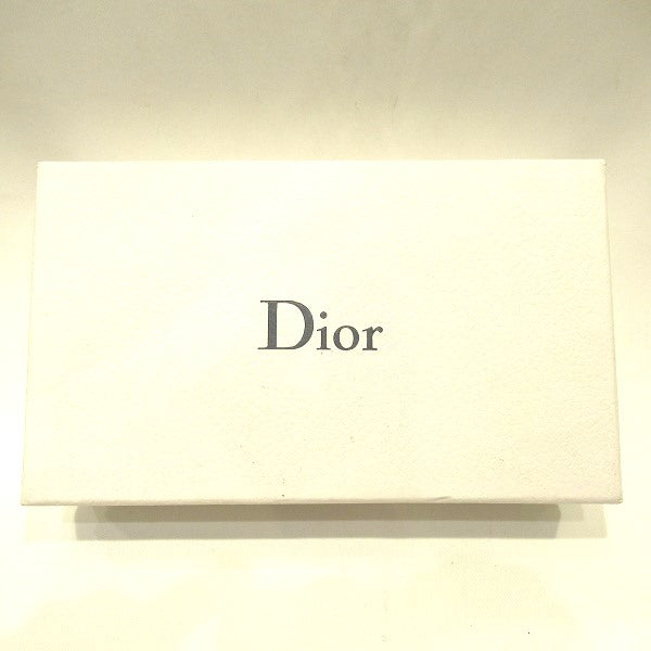 Dior Beige Leather Long Wallet CD Logo