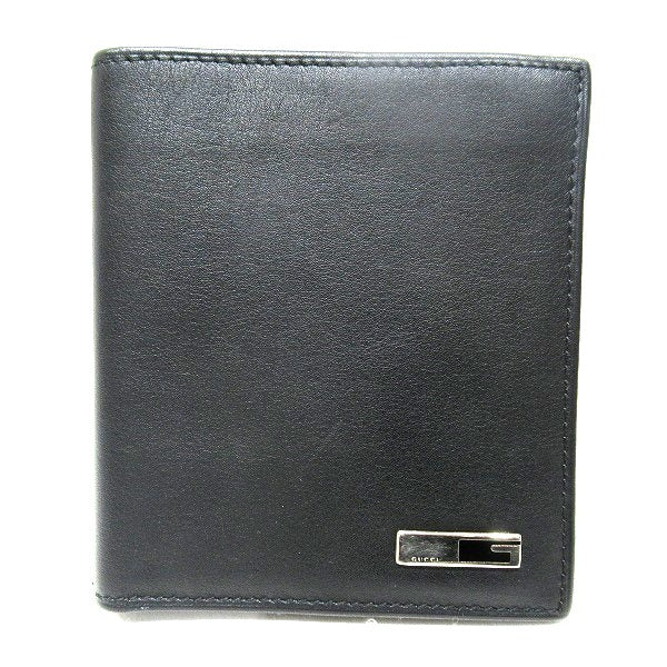 Gucci Leather Wallet Black 28995