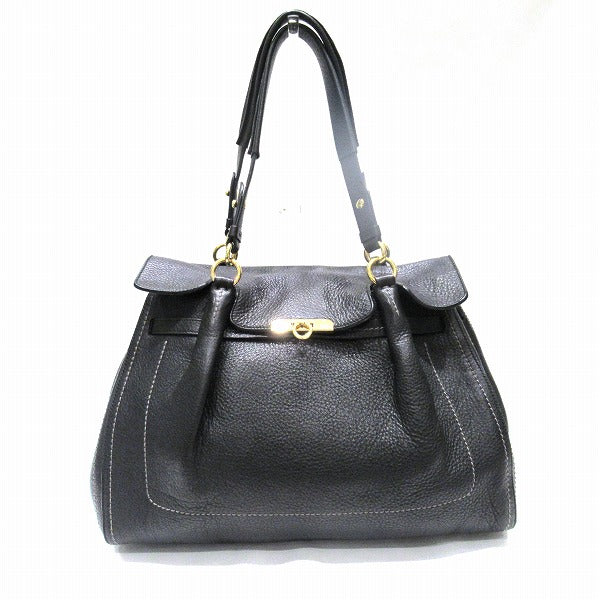 Salvatore Ferragamo Gancini Leather Tote Bag