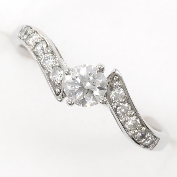 PT900 Platinum Diamond Ring VVS2 0.244ct