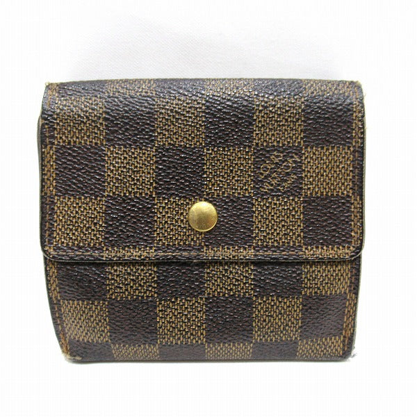 Louis Vuitton Damier Wallet N61652 in Fair Condition