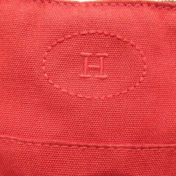 Hermes Bolide Pouch MM Cotton Canvas Leather in Good Condition