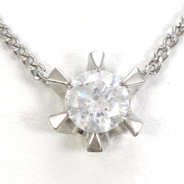 PT850 Platinum Diamond Necklace 0.47ct in Pristine Condition