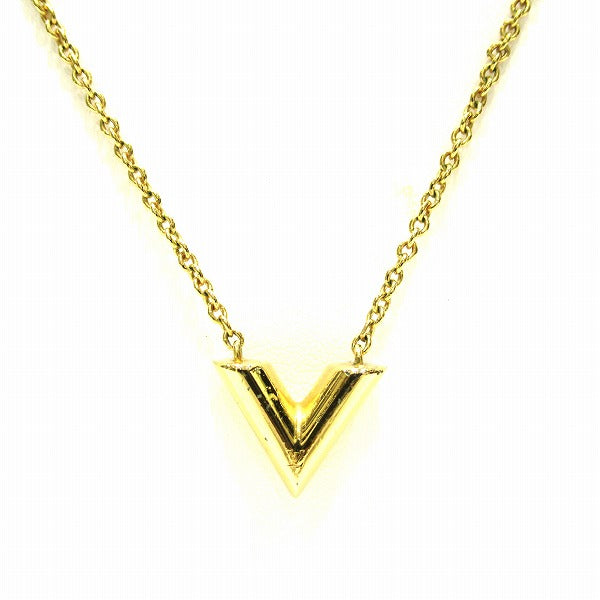 Louis Vuitton Essential V Necklace Gold M61083 in Good Condition