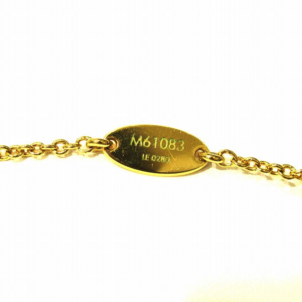 Louis Vuitton Essential V Necklace Gold M61083 in Good Condition