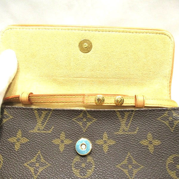 Louis Vuitton Monogram Pochette Twin PM Shoulder Bag M51854 in Good Condition