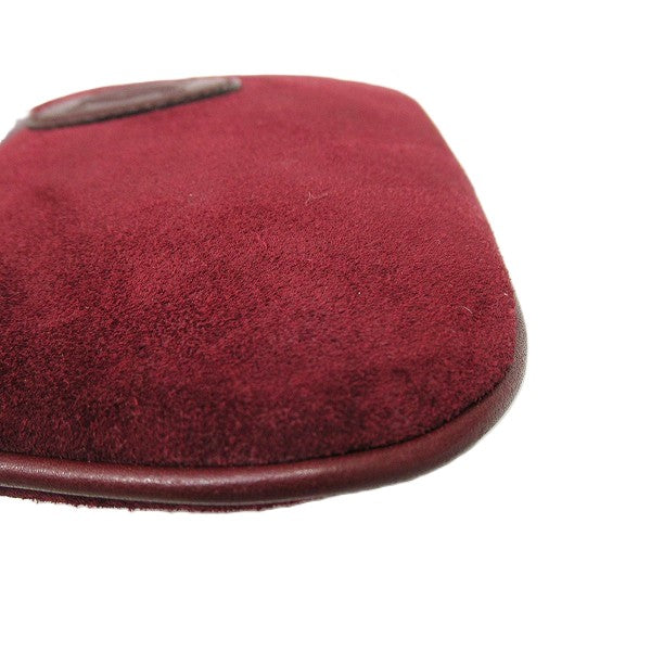 Cartier Bordeaux Suede Pouch in Great Condition