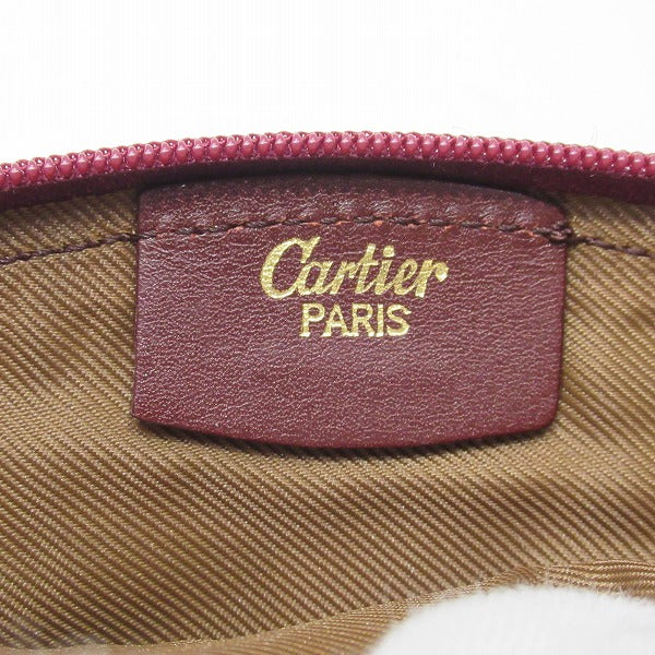 Cartier Bordeaux Suede Pouch in Great Condition