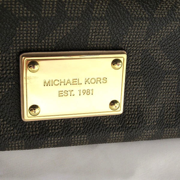 Michael Kors Brown PVC Shoulder Bag in Good Condition