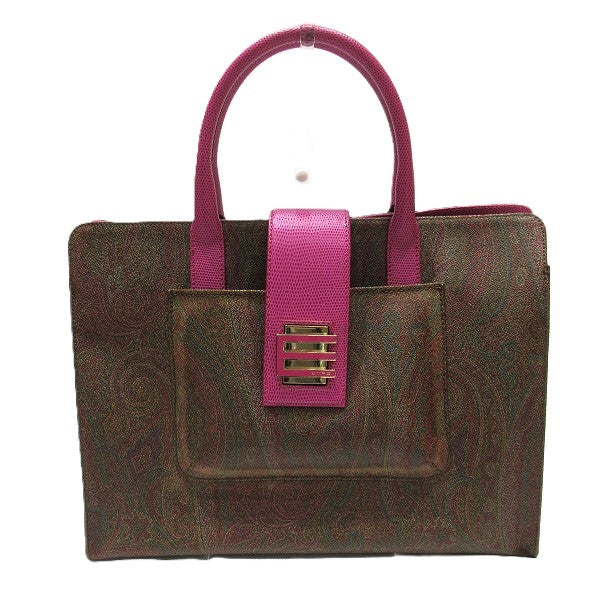 Etro Paisley Pink Handbag for Women in Good Condition