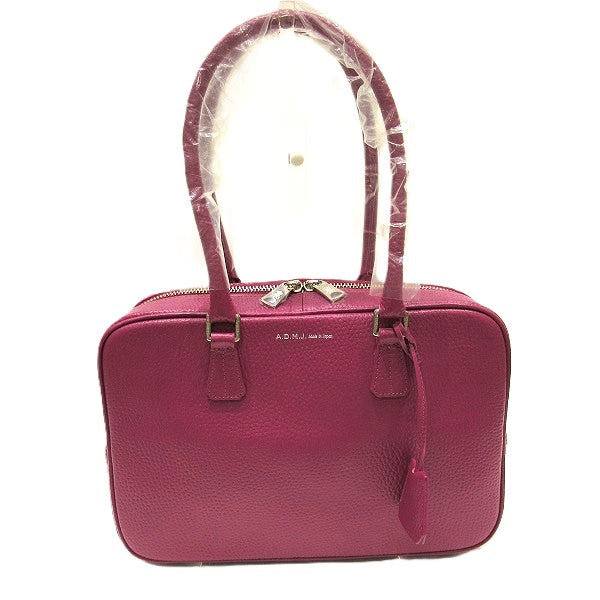 ADMJ Leather Purple Handbag for Women in Pristine Condition