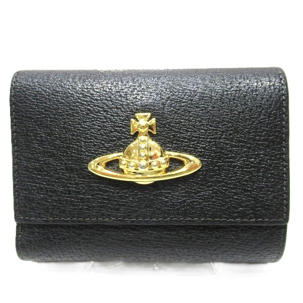 Vivienne Westwood Orb Leather Tri-Fold Wallet