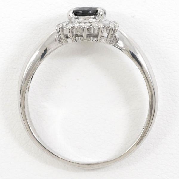 Men’s PT850 Platinum Diamond & 0.86ct Sapphire Ring (Size 14.5)