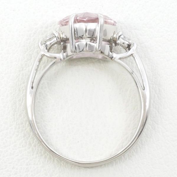 PT900 Platinum Rose Quartz Ring in Excellent Condition