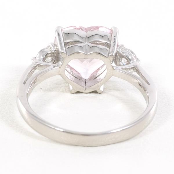 PT900 Platinum Rose Quartz Ring in Excellent Condition