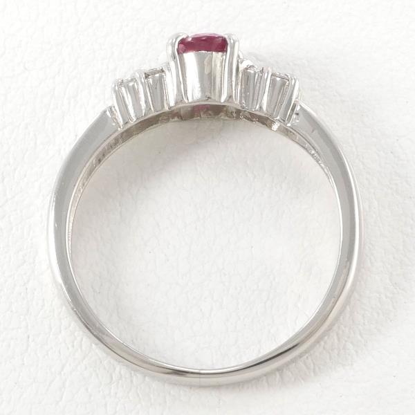 PT900 Platinum Ruby Ring in Excellent Condition