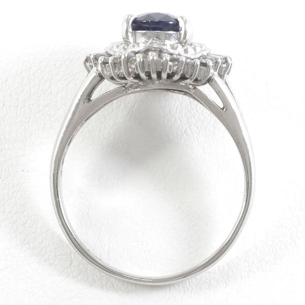 PT900 Platinum Sapphire Ring 11.5 in Excellent Condition