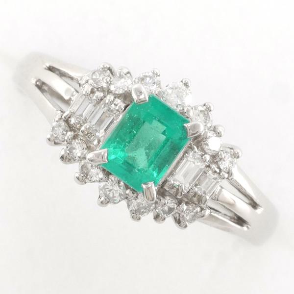 PT850 Platinum Emerald Ring 11