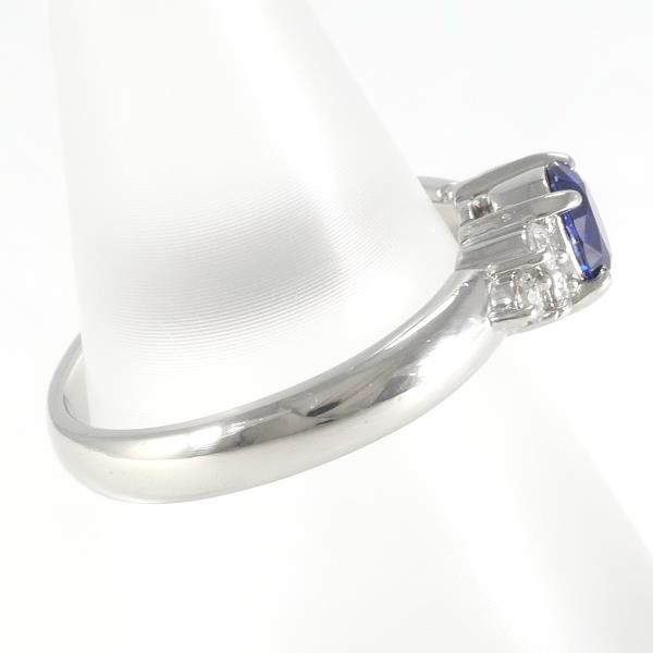 PT900 Platinum Sapphire Ring 8.5 in Excellent Condition