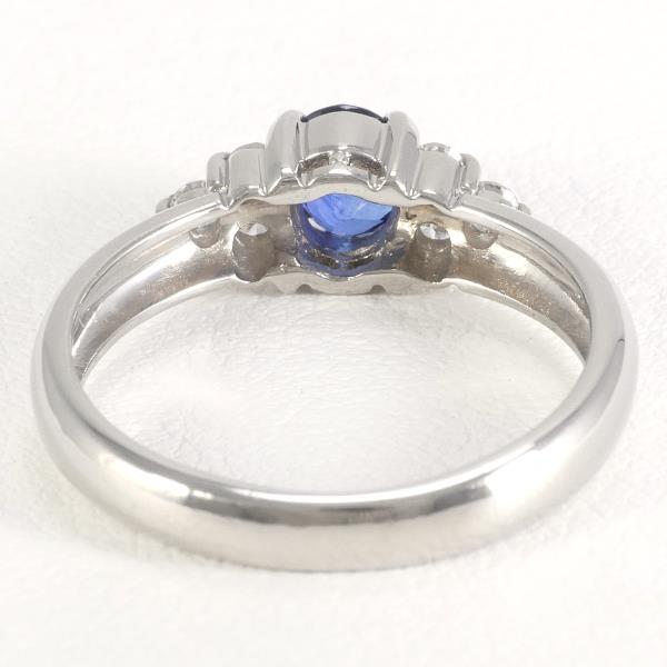 PT900 Platinum Sapphire Ring 8.5 in Excellent Condition